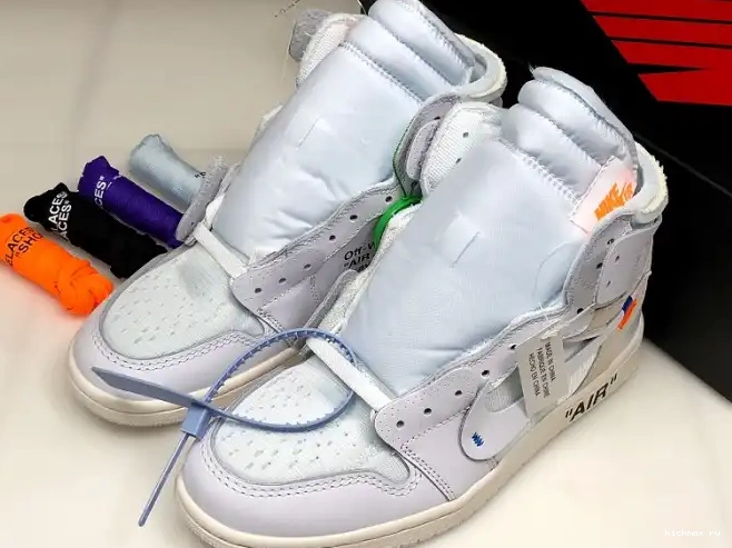 Rep Kickmax Jordan White Air Retro Off-White 1 AQ0818-100 High 0528
